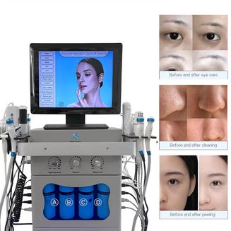 18 in 1 Beauty Machine Hydro Dermabrasion Water Facial Care Machine Hydrodiamond Tipped Dermabrasion Facial Machine